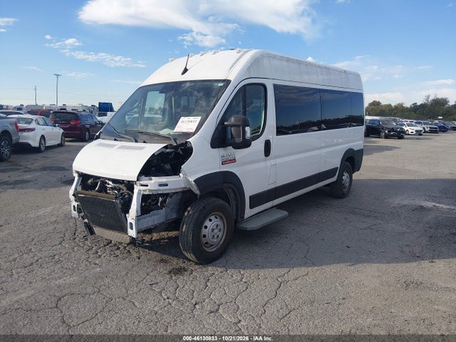 2022 Ram Promaster 2500 Window Van High Roof 159 Wb მანქანა იყიდება აუქციონზე, vin: 3C6LRVPG6NE110043, აუქციონის ნომერი: 46130833