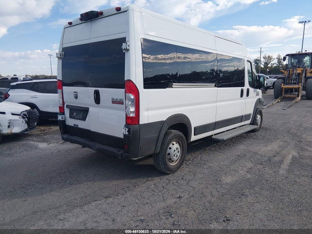 2022 Ram Promaster 2500 Window Van High Roof 159 Wb მანქანა იყიდება აუქციონზე, vin: 3C6LRVPG6NE110043, აუქციონის ნომერი: 46130833