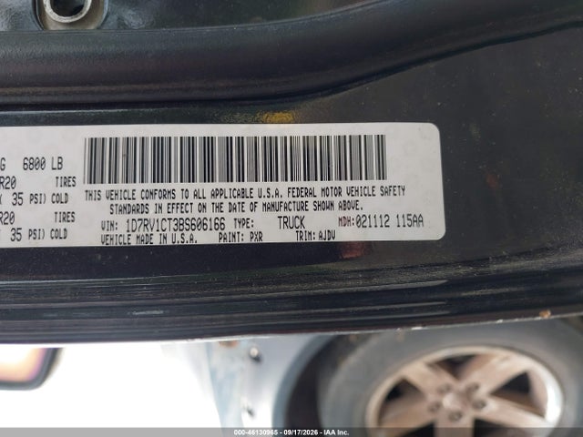Aukcja sprzedaży 2011 Ram Ram 1500 Sport, vin: 1D7RV1CT3BS606166, numer aukcji: 46130965