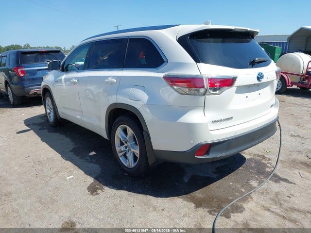 2015 Toyota Highlander Hybrid Limited Platinum V6 მანქანა იყიდება აუქციონზე, vin: 5TDDCRFH7FS011836, აუქციონის ნომერი: 46131047