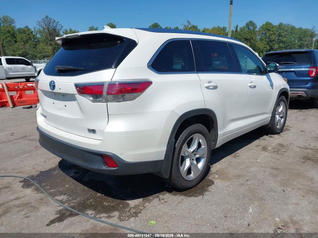 2015 Toyota Highlander Hybrid Limited Platinum V6 მანქანა იყიდება აუქციონზე, vin: 5TDDCRFH7FS011836, აუქციონის ნომერი: 46131047