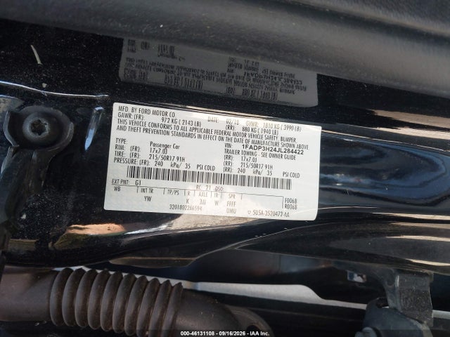 Продажа на аукционе авто 2018 Ford Focus Sel, vin: 1FADP3H24JL284422, номер лота: 46131108