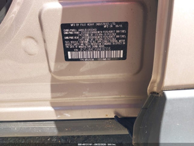 46131161 :رقم المزاد ، JF2SJAHC2GH416316 vin ، 2016 Subaru Forester 2.5i Limited مزاد بيع
