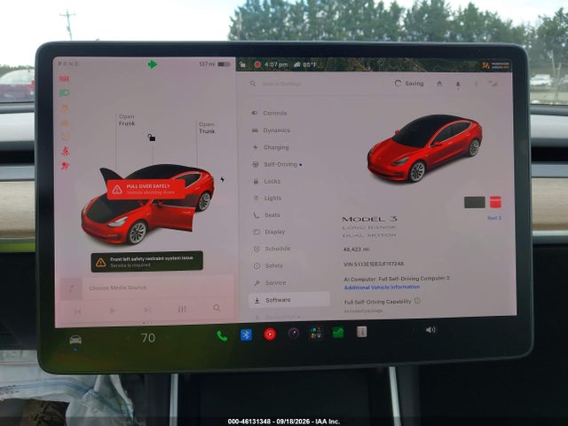5YJ3E1EB3JF117248 Tesla Model 3 Long Range/performance