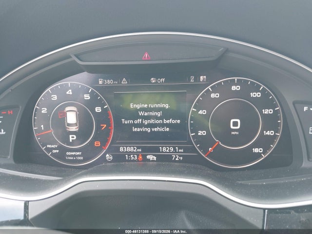 2017 Audi Q7 3.0t Premium მანქანა იყიდება აუქციონზე, vin: WA1LAAF72HD005123, აუქციონის ნომერი: 46131388