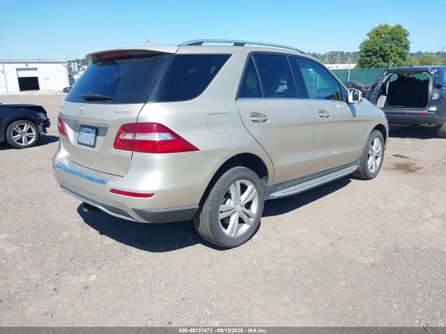 Продаж на аукціоні авто 2012 Mercedes-benz Ml 350 4matic, vin: 4JGDA5HB7CA021665, номер лоту: 46131471