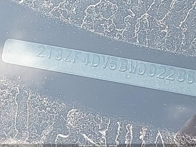 46131497 :رقم المزاد ، 2T3ZF4DV5BW092286 vin ، 2011 Toyota Rav4 مزاد بيع