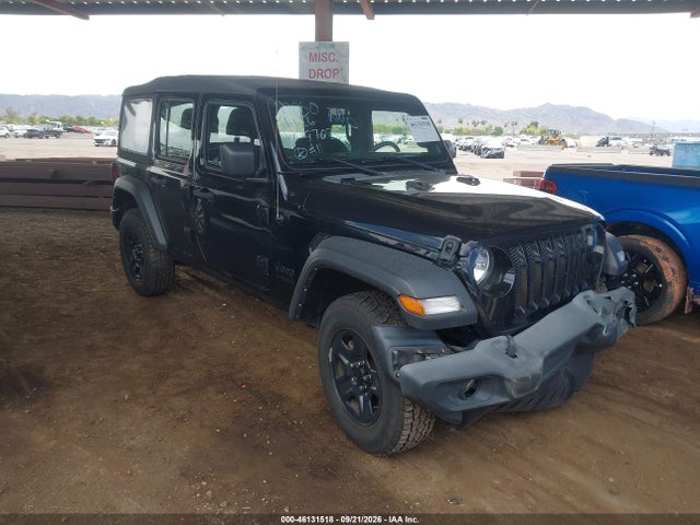 46131518 :رقم المزاد ، 1C4HJXDN7NW145703 vin ، 2022 Jeep Wrangler Unlimited Sport 4x4 مزاد بيع