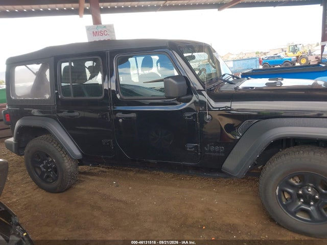 Aukcja sprzedaży 2022 Jeep Wrangler Unlimited Sport 4x4, vin: 1C4HJXDN7NW145703, numer aukcji: 46131518
