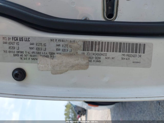 Продаж на аукціоні авто 2016 Chrysler 300c Awd, vin: 2C3CCAKG4GH244233, номер лоту: 46131571