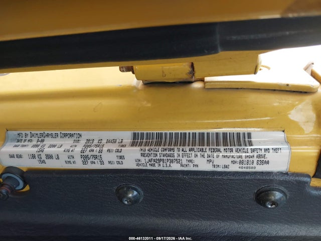 Продаж на аукціоні авто 2001 Jeep Wrangler Se, vin: 1J4FA29P81P307521, номер лоту: 46132011