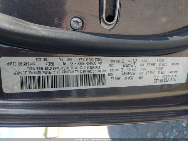 2016 Ram 1500 Laramie მანქანა იყიდება აუქციონზე, vin: 1C6RR6NT6GS312185, აუქციონის ნომერი: 46132042