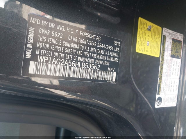Auction sale of the 2017 Porsche Macan Gts, vin: WP1AG2A56HLB53562, lot number: 46132480
