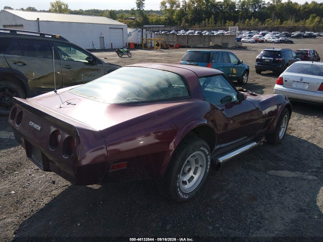 1981 Chevrolet Corvette მანქანა იყიდება აუქციონზე, vin: 1G1AY8764B5101837, აუქციონის ნომერი: 46132544