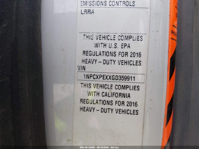 Продажа на аукционе авто 2016 Peterbilt 567, vin: 1NPCXPEXXGD359911, номер лота: 46132560