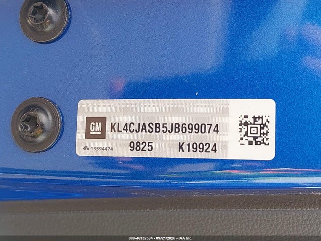 Aukcja sprzedaży 2018 Buick Encore Preferred, vin: KL4CJASB5JB699074, numer aukcji: 46132584