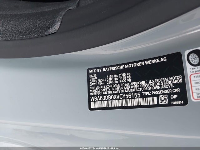 Aukcja sprzedaży 2027 Bmw M440i Xdrive, vin: WBA63DB0XVCY56155, numer aukcji: 46132764