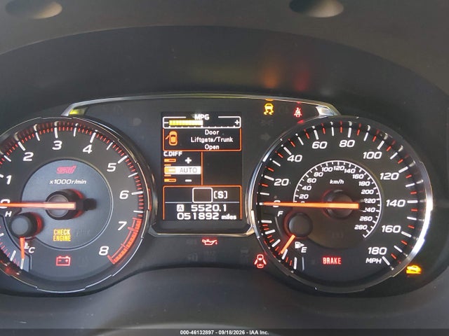 Продажа на аукционе авто 2019 Subaru Wrx Sti Limited, vin: JF1VA2V63K9819827, номер лота: 46132897