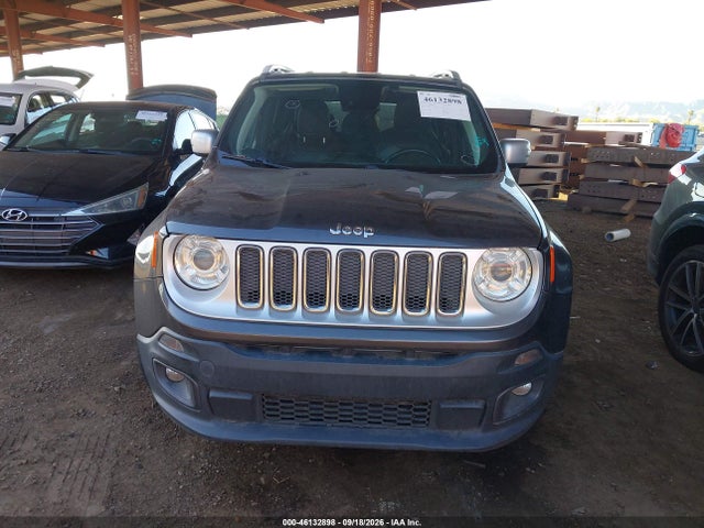 46132898 :رقم المزاد ، ZACCJADBXJPG92291 vin ، 2018 Jeep Renegade Limited Fwd مزاد بيع