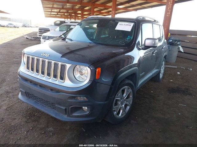 46132898 :رقم المزاد ، ZACCJADBXJPG92291 vin ، 2018 Jeep Renegade Limited Fwd مزاد بيع