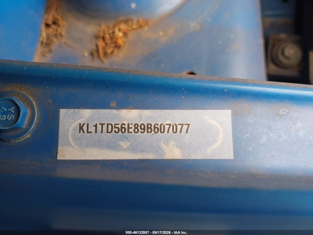 Auction sale of the 2009 Chevrolet Aveo Lt, vin: KL1TD56E89B607077, lot number: 46132957