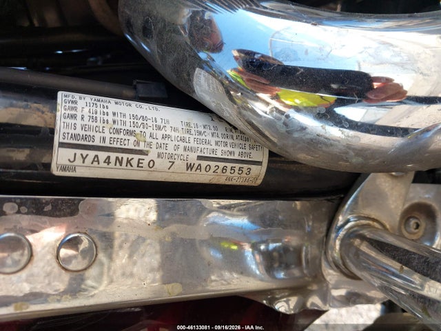 1998 Yamaha Xvz13 A მანქანა იყიდება აუქციონზე, vin: JYA4NKE07WA026553, აუქციონის ნომერი: 46133081