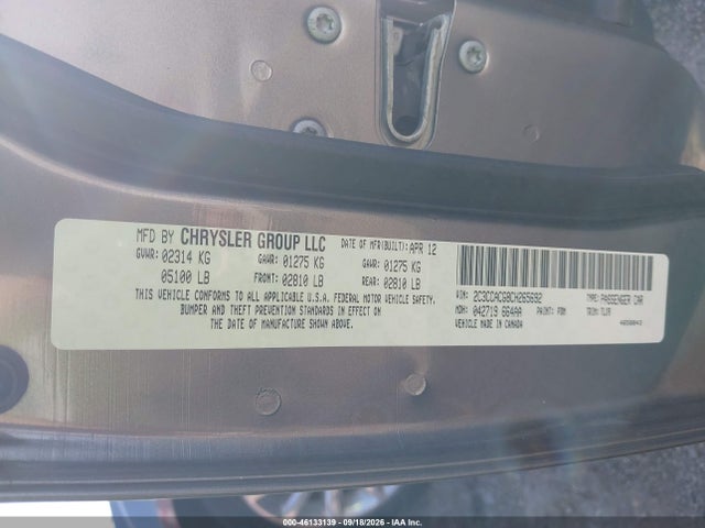Aukcja sprzedaży 2012 Chrysler 300 Limited, vin: 2C3CCACG8CH265692, numer aukcji: 46133139