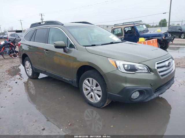 2015 Subaru Outback 2.5i Premium მანქანა იყიდება აუქციონზე, vin: 4S4BSBFC6F3287010, აუქციონის ნომერი: 46133180