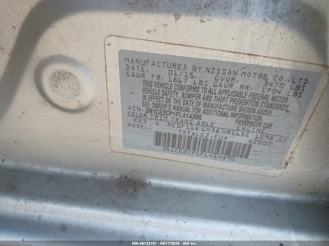 Продаж на аукціоні авто 2015 Nissan Versa Note Sr, vin: 3N1CE2CP1FL414390, номер лоту: 46133191