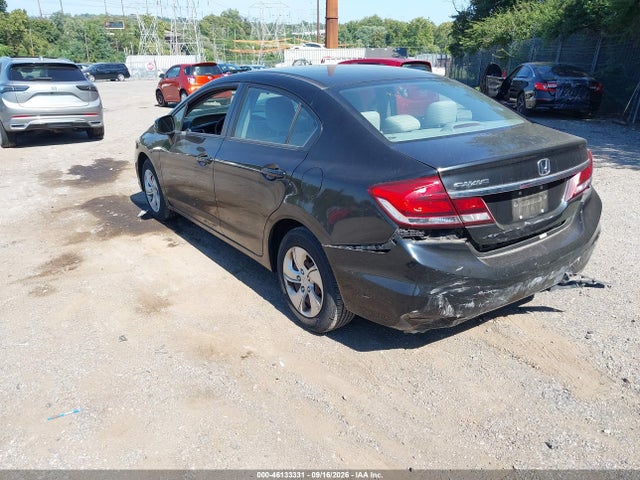 46133331 :رقم المزاد ، 2HGFB2F58DH592480 vin ، 2013 Honda Civic Lx مزاد بيع