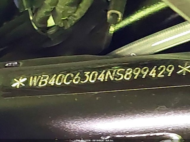 Aukcja sprzedaży 2022 Bmw C 400 Gt, vin: WB40C6304NS899429, numer aukcji: 46133336