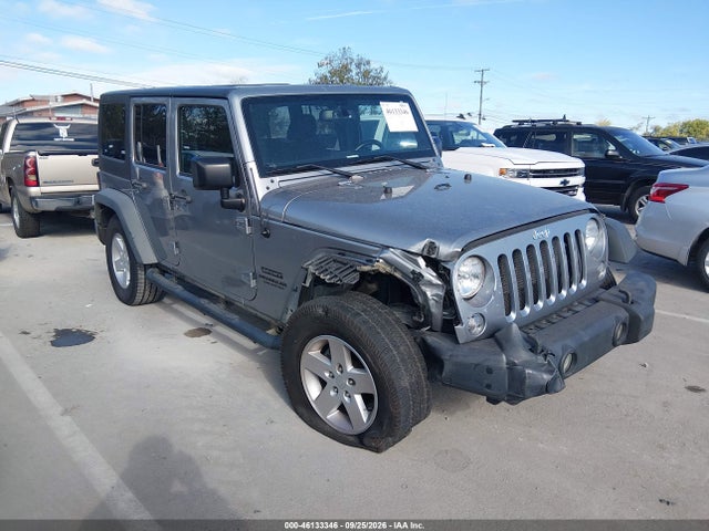 Продажа на аукционе авто 2017 Jeep Wrangler Unlimited Sport 4x4, vin: 1C4BJWDG6HL657895, номер лота: 46133346