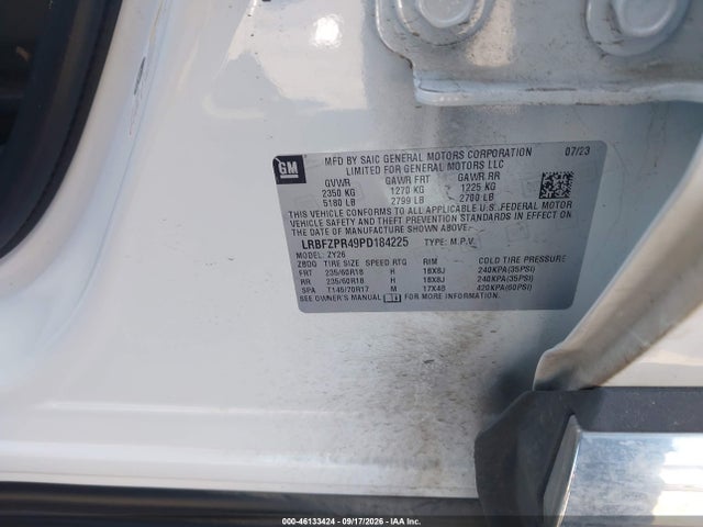 2023 Buick Envision Essence Awd მანქანა იყიდება აუქციონზე, vin: LRBFZPR49PD184225, აუქციონის ნომერი: 46133424