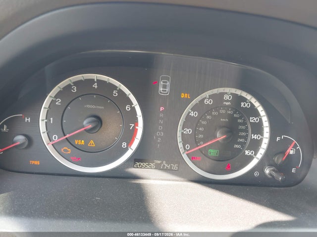 46133449 :رقم المزاد ، 1HGCP26399A195059 vin ، 2009 Honda Accord 2.4 Lx مزاد بيع