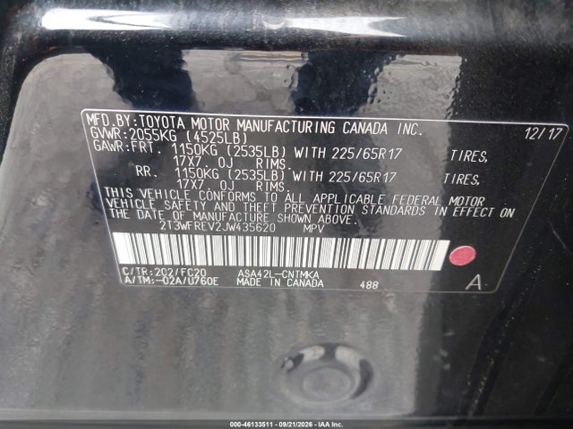 Toyota Rav4 Xle 2018 2T3WFREV2JW435620 Image 9