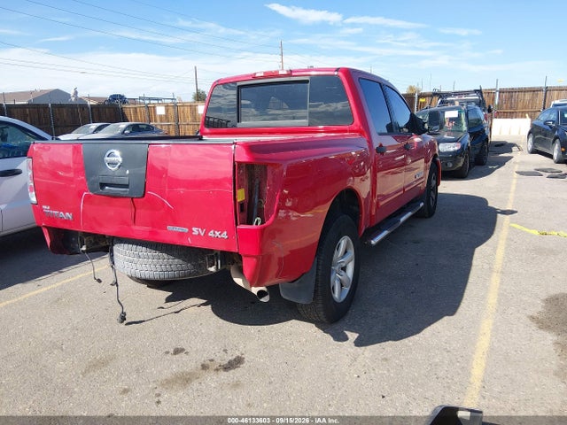 2012 Nissan Titan Sv მანქანა იყიდება აუქციონზე, vin: 1N6BA0EC3CN315002, აუქციონის ნომერი: 46133603