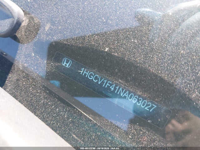 Продажа на аукционе авто 2022 Honda Accord Sport Se, vin: 1HGCV1F41NA063027, номер лота: 46133799