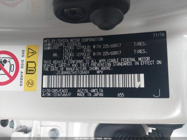 Lexus NX 200T 2017 JTJBARBZ5H2108469 Image 9