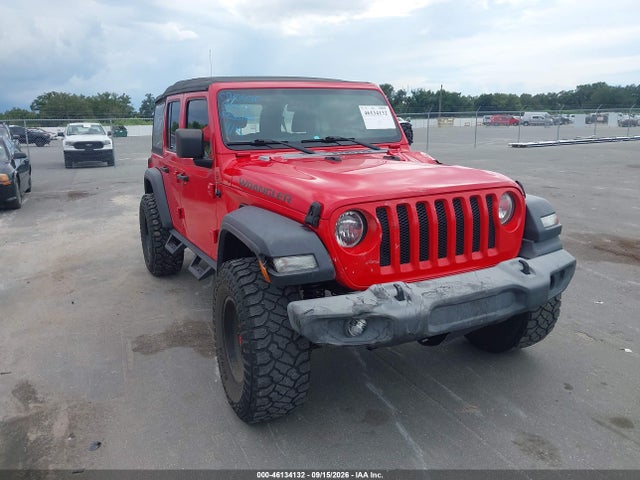2018 Jeep Wrangler Unlimited Sport 4x4 მანქანა იყიდება აუქციონზე, vin: 1C4HJXDN1JW203735, აუქციონის ნომერი: 46134132