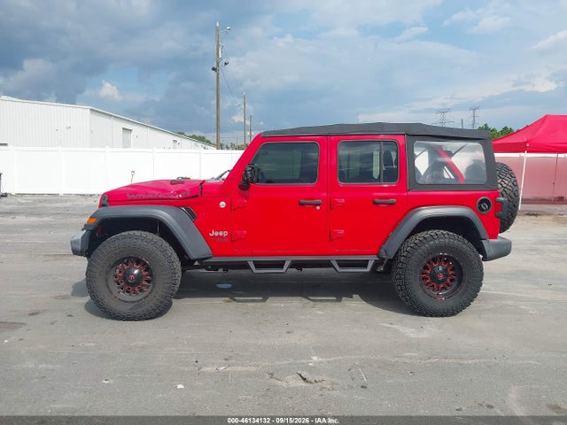 2018 Jeep Wrangler Unlimited Sport 4x4 მანქანა იყიდება აუქციონზე, vin: 1C4HJXDN1JW203735, აუქციონის ნომერი: 46134132