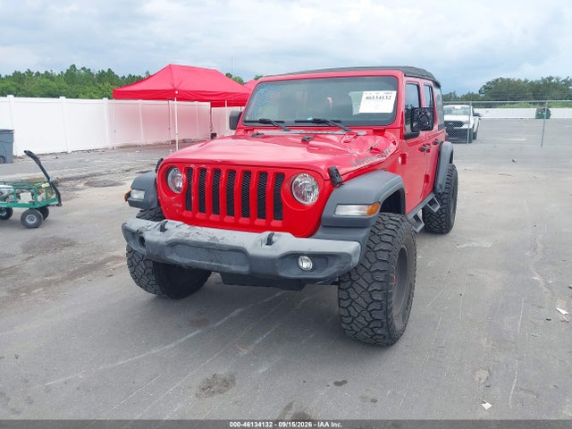 2018 Jeep Wrangler Unlimited Sport 4x4 მანქანა იყიდება აუქციონზე, vin: 1C4HJXDN1JW203735, აუქციონის ნომერი: 46134132