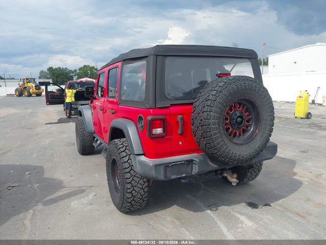 2018 Jeep Wrangler Unlimited Sport 4x4 მანქანა იყიდება აუქციონზე, vin: 1C4HJXDN1JW203735, აუქციონის ნომერი: 46134132