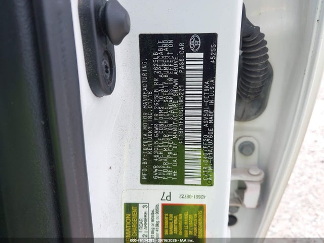 46134283 :رقم المزاد ، 4T1BF1FK0GU185221 vin ، 2016 Toyota Camry Se مزاد بيع