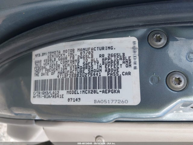 Продаж на аукціоні авто 2003 Toyota Avalon Xls, vin: 4T1BF28B83U275441, номер лоту: 46134549