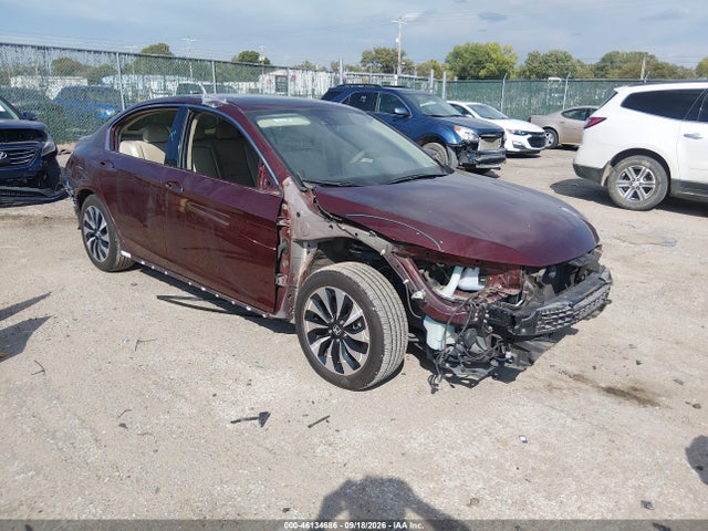 2017 Honda Accord Hybrid Touring მანქანა იყიდება აუქციონზე, vin: JHMCR6F73HC004966, აუქციონის ნომერი: 46134686