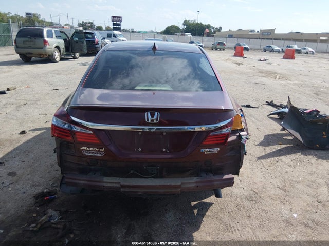 2017 Honda Accord Hybrid Touring მანქანა იყიდება აუქციონზე, vin: JHMCR6F73HC004966, აუქციონის ნომერი: 46134686