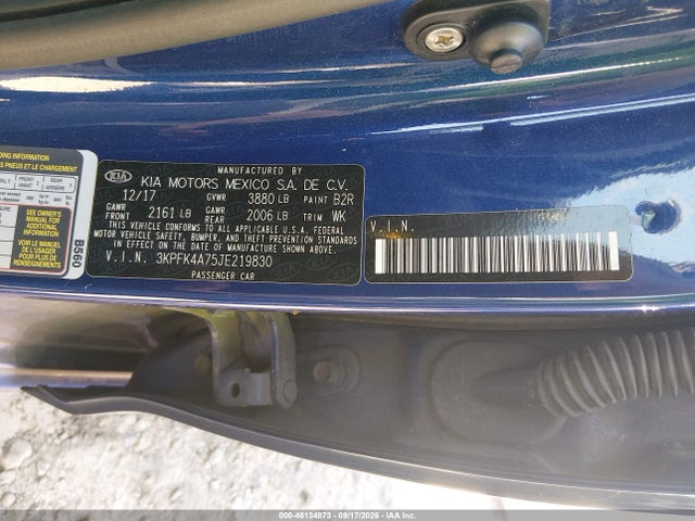 3KPFK4A75JE219830 KIA FORTE LX