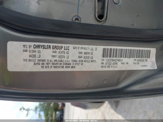 Продажа на аукционе авто 2013 Dodge Dart Sxt, vin: 1C3CDFBA4DD708314, номер лота: 46135093