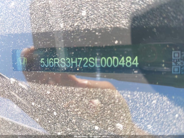 46135442 :رقم المزاد ، 5J6RS3H72SL000484 vin ، 2025 Honda Cr-v Ex-l 2wd مزاد بيع