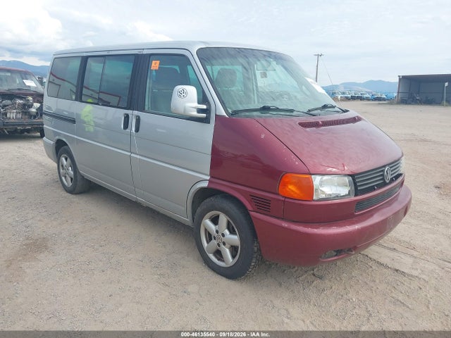 2002 Volkswagen Eurovan Gls მანქანა იყიდება აუქციონზე, vin: WV2KB47012H045938, აუქციონის ნომერი: 46135540